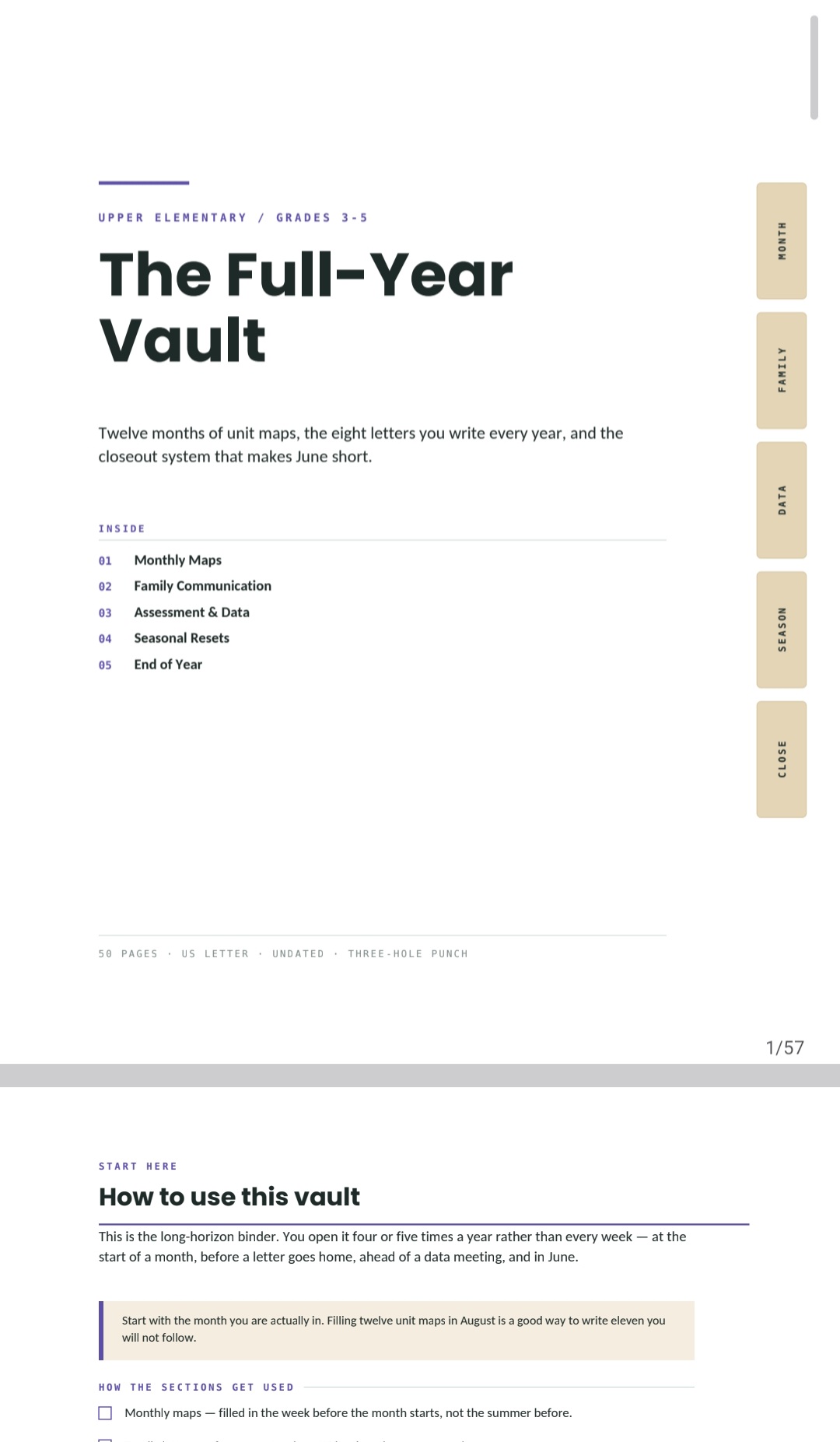 THE FULL-YEAR VAULT — COVER